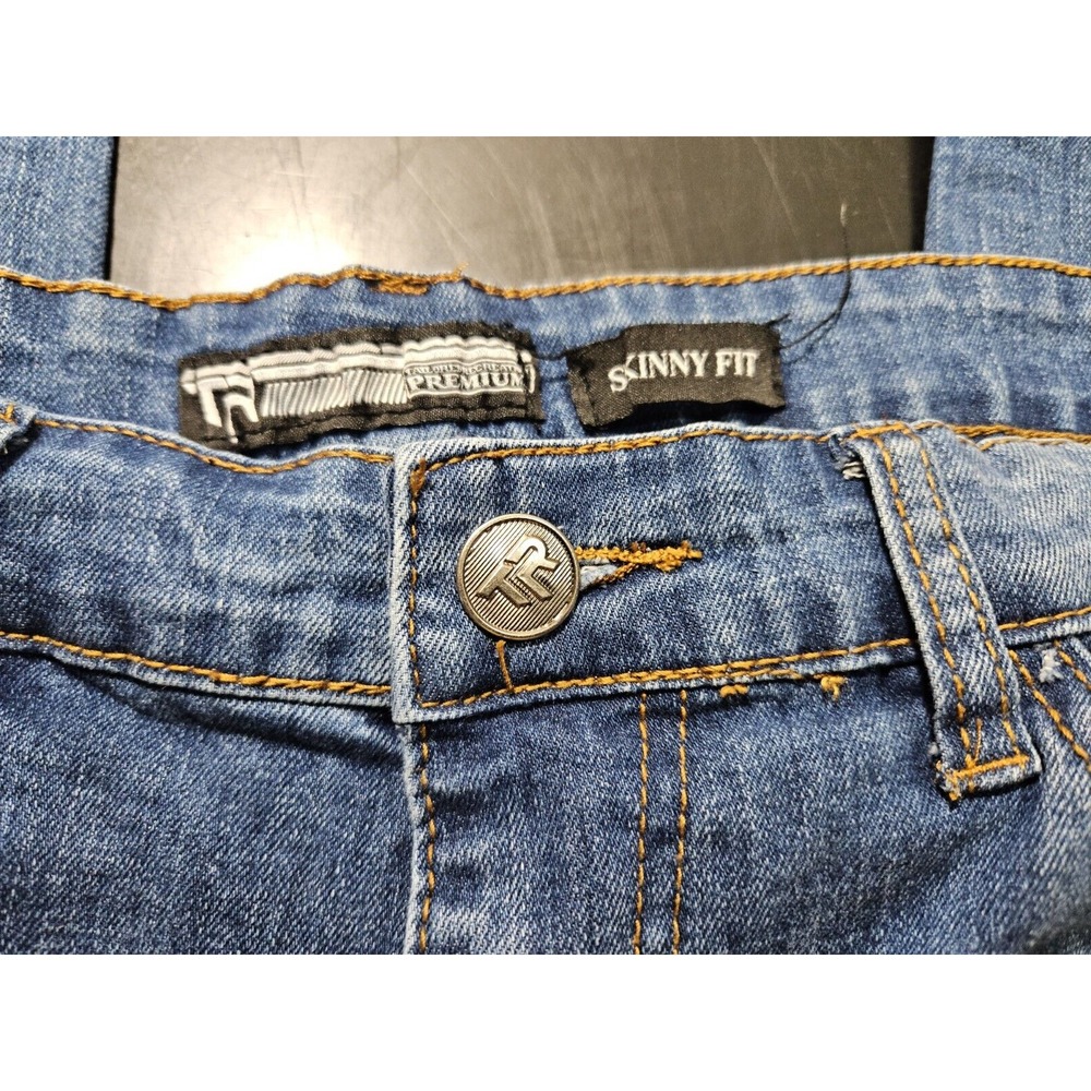 Tailored Recreation TR Premium Y2K Patched Distressed Skinny‎ Jeans 34X32 *EUC - Picture 7 of 16